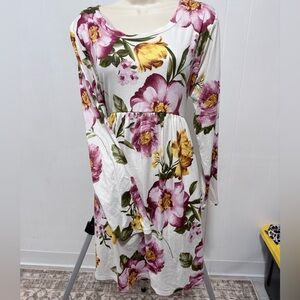 Floral Long Sleeve Dress